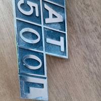 TARGHETTA,FREGIO,STEMMA,LOGO POSTERIORE PER FIAT 5