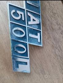 TARGHETTA,FREGIO,STEMMA,LOGO POSTERIORE PER FIAT 5