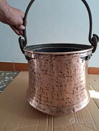 pentola in rame vintage 