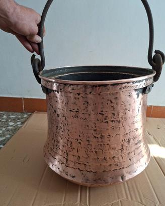 pentola in rame vintage 