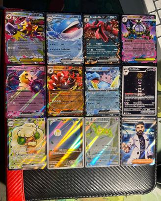 Lotto 12 carte pokemon rare - diversi set