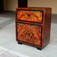 mobile bar anni 60 art deco vintage noce