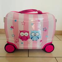 Valigia Trolley cavalcabile bambina