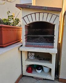 barbeque completamente refrattario 