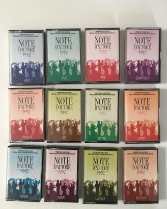12 musicassette Note d'Autore 1992 Monte Shell