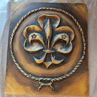 Quadretto Simbolo Scout anni '80 fatto a mano