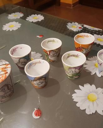 Egan Bicchierini caffè e Zuccheriera 7 Nani Disney