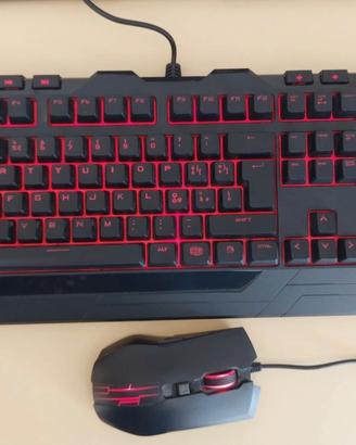 Mouse e tastiera gaming Kit Devastator