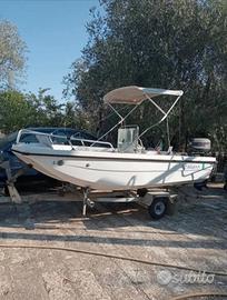 barca m.4 Yamaha 20 hp 4 tempi carrello omologato 