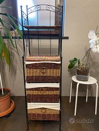 Cassettiera in ferro battutto