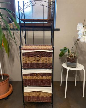 Cassettiera in ferro battutto