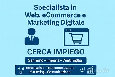 Specialista in Web, eCommerce e Marketing Digitale