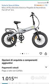 Bici elettrica pieghevole