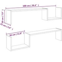 Mensole grigio cemento