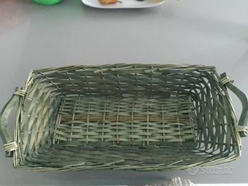 cesto verde nuovo