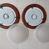 N°2 Plafoniere complete di dischi led