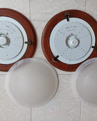 N°2 Plafoniere complete di dischi led