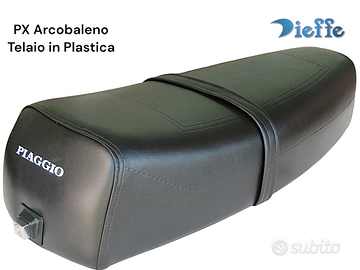 Sella Nera Scritta Vespa PX 125 150 200 Arcobalen