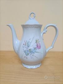 Caffettiera Porcellana Decorata Richard Ginori 