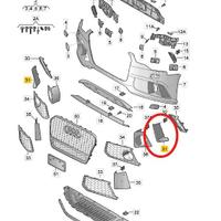 Copertura paraurti sx Audi RS6