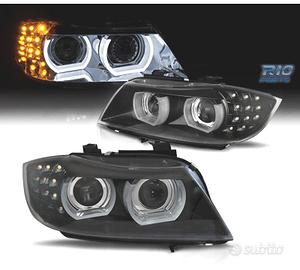 FARI XENON ANGEL EYES 3D BMW E90 E91 08-12 NERO OP