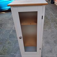 Colonna bagno con vetrina e cassetto
