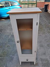 Colonna bagno con vetrina e cassetto