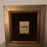 Quadro serigrafia di Sarcovic - paesaggio inverno