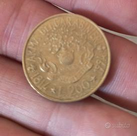200 lire italiane Arma dei carabinieri 