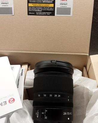 NIKON NIKKOR Z 24 70MM f/4 S NUOVO GARANZIA NITAL