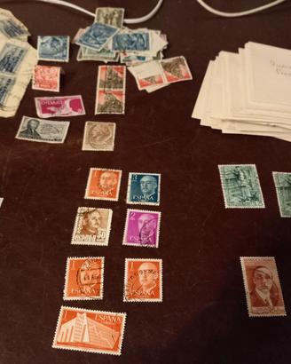 45 buste di francobolli vintage