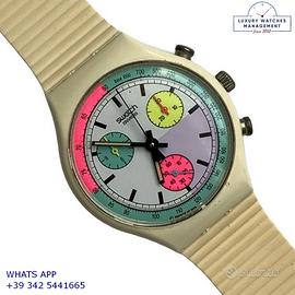 SWATCH White Horse SCW100 chronograph Full Set NEW