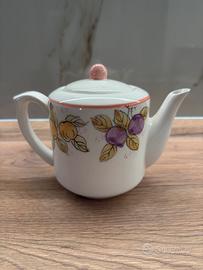 Teiera ceramica dipinta a mano