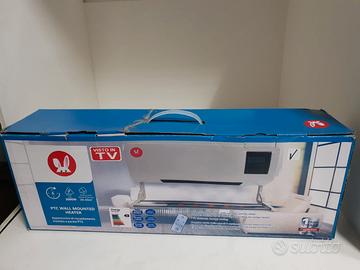 Stufa elettrica da parete 2000W con telecomando