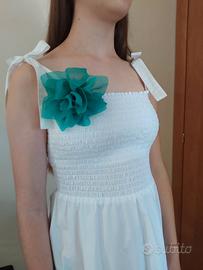Fiore verde con clip