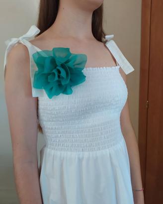 Fiore verde con clip