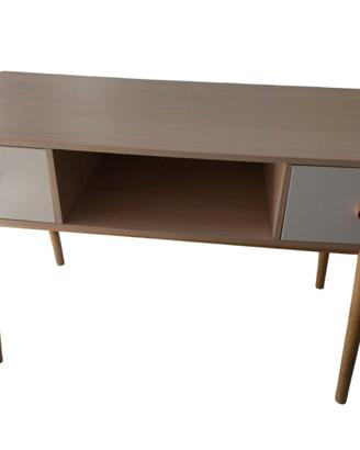 Consolle legno naturale con cassetti