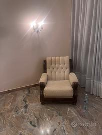 Coppia di poltrone legno