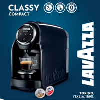 Nuova Macchina caffè Lavazza blue in black compact