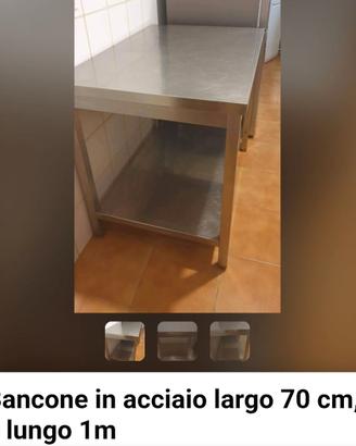 Tavolo in acciaio