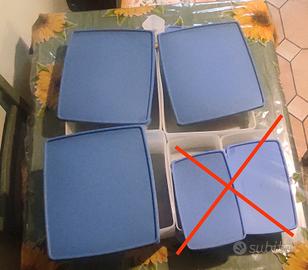 3 Grandi contenitori Tupperware vintage anni '70