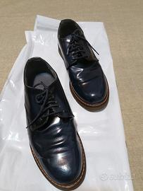 Scarpe uomo ecopelle blu 