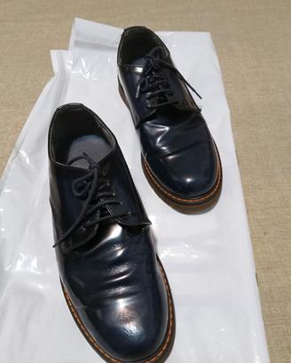 Scarpe uomo ecopelle blu 