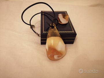 Collana e anello Murano