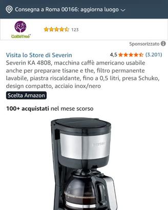 macchina caffè americano Severin