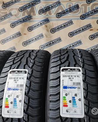 4 pneumatici nuovi 225 45 18 uniroyal 4 stagioni