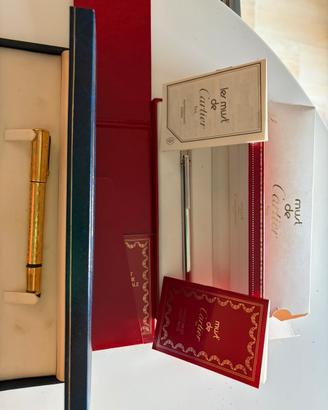 penna cartier e stilo in oro anni 20