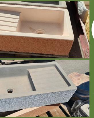 Lavello Gocciolatoio Etna 80x40 con Piletta