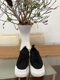 scarpe timberland n. 39.5 tessuto nere