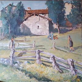 Dipinto CARLO RICCI sogg. PROMIOD VALTOURNENCHE